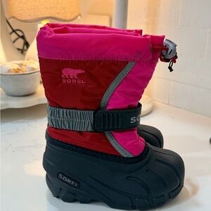 Sorel Vibrant Pink and Red Boots
